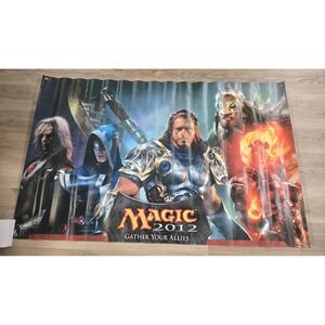 2012 Magic The Gathering Vinyl Banner Poster Gather Your Allies 58" x 36" MTG